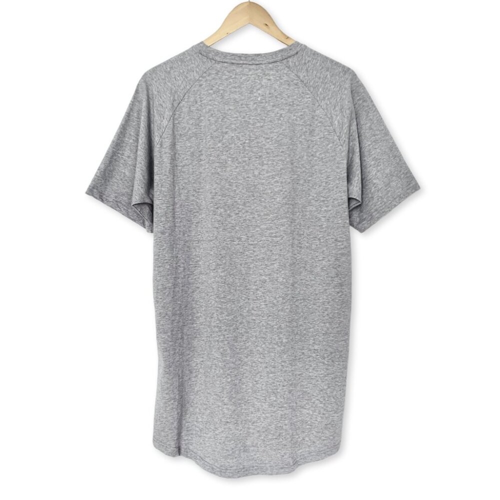 Fairplay Heather Grey Raglan Venice Short Sleeve T Shirt Tee Athleisure Classic - Picture 5 of 16